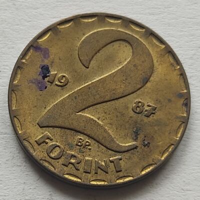 1987 2 forint érme előlap