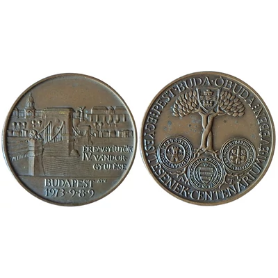 1973 MÉE IV. Vándorgyűlése Budapest emlékérme