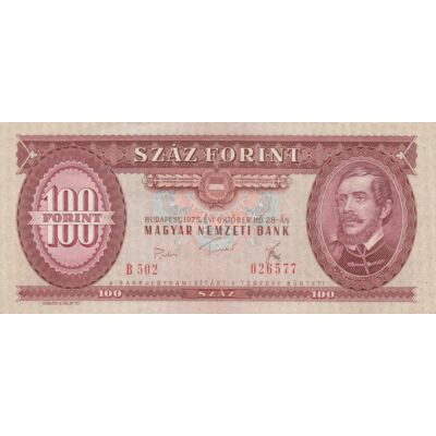 1975 100 forint bankjegy XF Numizmatika-bankjegyek