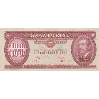 1984 100 forint bankjegy VF++ Numizmatika-bankjegyek