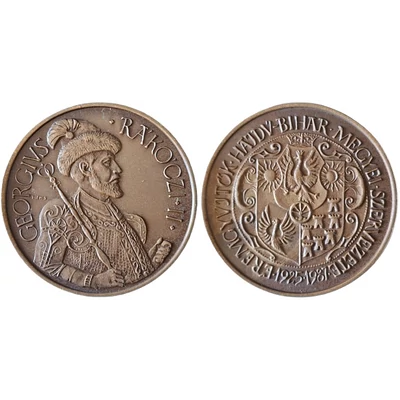 1987 MÉE Hajdú-Bihar Megyei Szervezete II. Rákóczi György – bronz emlékérme