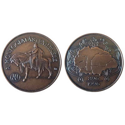 1996 MÉE Budapesti Csoport Honfoglalás emlékérme I.