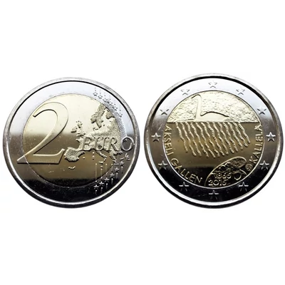 2015 2 Euro UNC emlékérme Akseli Gallen-Kallela születésének 150. évfordulója
