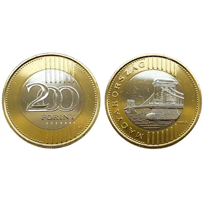 2013 200 Forint BU kivitelű verdefényes ritka érme forgalomból