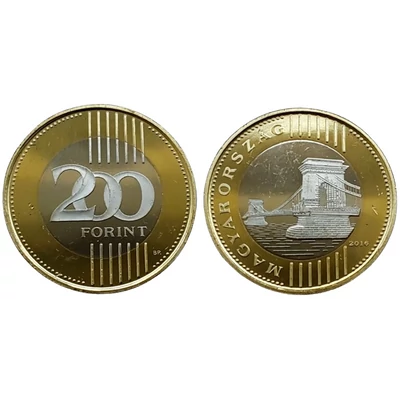 2016 200 Forint PP kivitelű verdefényes ritka érme forgalomból