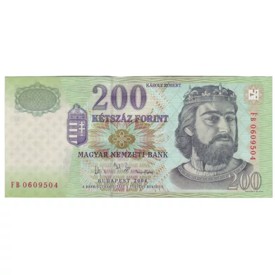 2004 200 forint UNC bankjegy FB sorozat 0609504 Numizmatika-bankjegyek