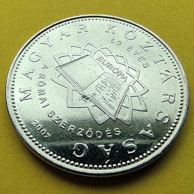 2007 50 forint Római szerződés verdefényes emlékérme rollniból Numizmatika - Érmék, érme