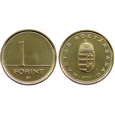 2007 1 Forint verdefényes forgalmi érme (BU)