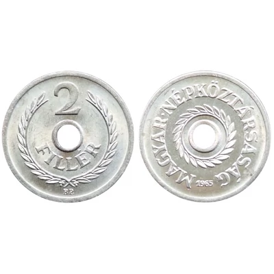 1965 2 Fillér forgalmi érme UNC