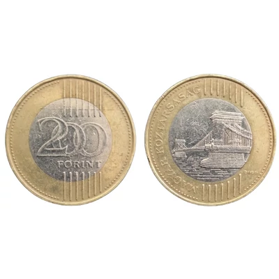 2009 200 Forint Hosszú vízvonalas ritka érme forgalomból (kevesebb, mint 1200 ismert db)