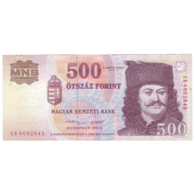 2013 500 forint aUNC bankjegy EB sorozat Numizmatika-bankjegyek