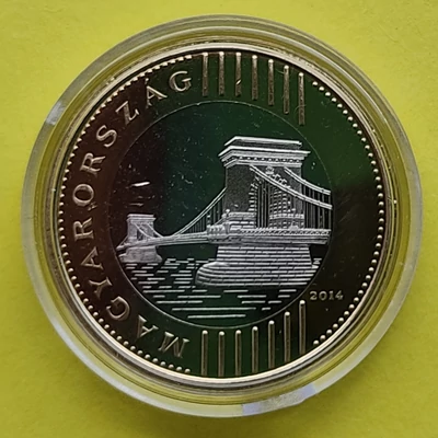 2014 200 forint PP érme forgalomba szánt rollniból kapszulában Numizmatika - Érmék, érme