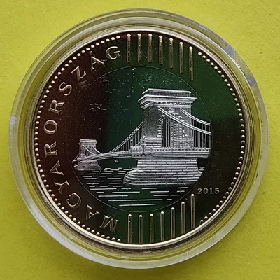 2015 200 forint PP érme forgalomba szánt rollniból kapszulában Numizmatika - Érmék, érme