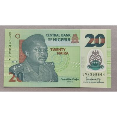 2018 Nigéria 20 Naira UNC bankjegy