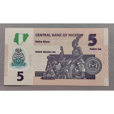 2018 Nigéria 5 Naira UNC bankjegy