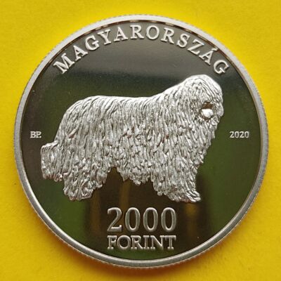 2020 2000 forint proof Komondor emlék érme tükörveret PP Numizmatika - Érmék, érme