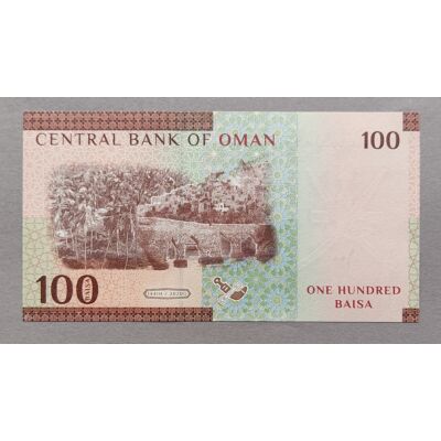 2020 Omán 100 Baisa UNC bankjegy
