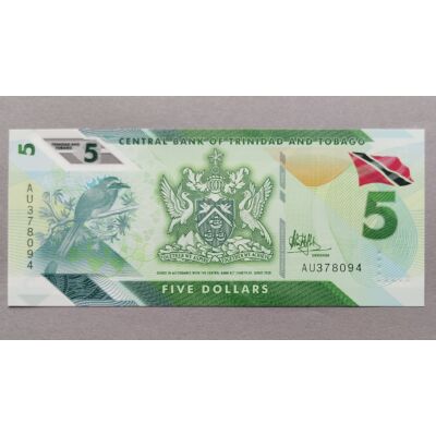 2020 Trinidad és Tobago 5 Dollár UNC bankjegy