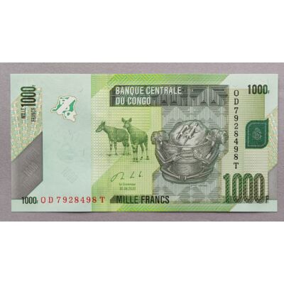 2020 Kongó 1000 Francs UNC bankjegy