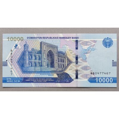 2021 Üzbegisztán 10000 Som UNC bankjegy