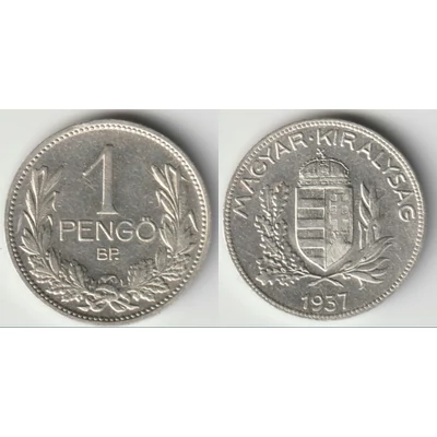 1937 1 Pengő ezüst érme 