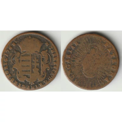 1763 Mária Terézia réz dénár kiváló minőségben