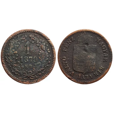1879 1 Krajcár réz érme