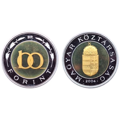 2004 100 forint PP érme - Mindössze 3000 darabos proof kiadás