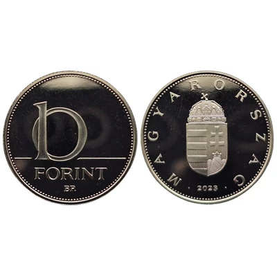 2023 10 forint PP érme - Mindössze 7000 darabos proof kiadás
