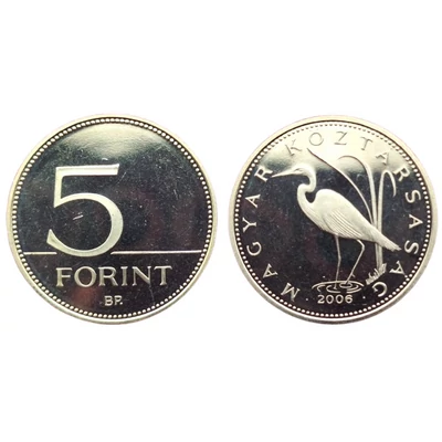 2006 5 forint PP érme - Mindössze 7000 darabos proof kiadás