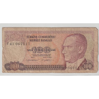 1970 – 100 lira – Törökország