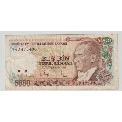 1970 – 5000 lira – Törökország