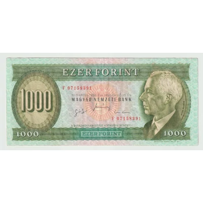 1996 1000 Forint F sorozat bankjegy