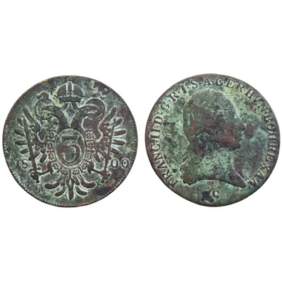 1800 3 kreuzer (krajcár)