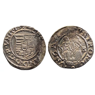 1552 I. Ferdinánd ezüst dénár érme
