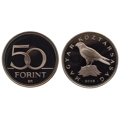 2005 50 forint PP érme - Mindössze 7000 darabos proof kiadás