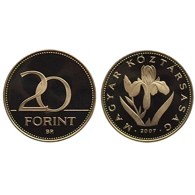 2007 20 forint PP érme - Mindössze 3000 darabos proof kiadás