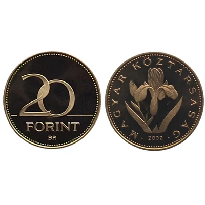 2002 20 forint PP érme - Mindössze 3000 darabos proof kiadás