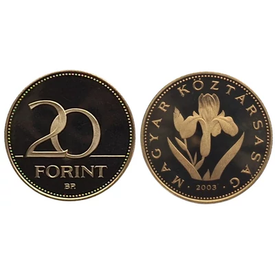 2003 20 forint PP érme - Mindössze 3000 darabos proof kiadás