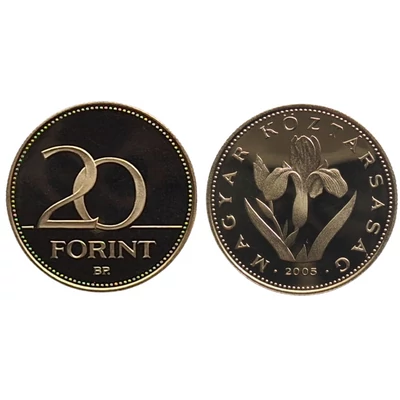 2005 20 forint PP érme - Mindössze 3000 darabos proof kiadás