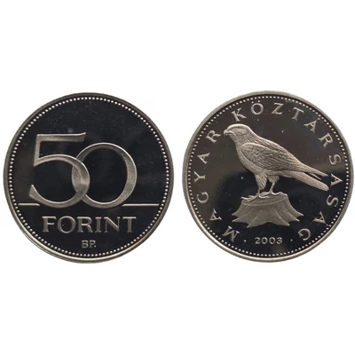2003 50 forint PP érme - Mindössze 7000 darabos proof kiadás