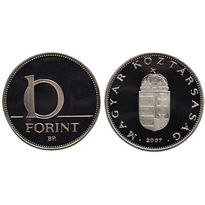 2007 10 forint PP érme - Mindössze 7000 darabos proof kiadás