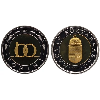 2003 100 forint PP érme - Mindössze 3000 darabos proof kiadás