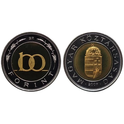 2007 100 forint PP érme - Mindössze 3000 darabos proof kiadás