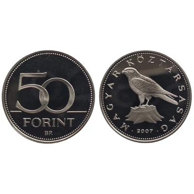 2007 50 forint PP érme - Mindössze 7000 darabos proof kiadás