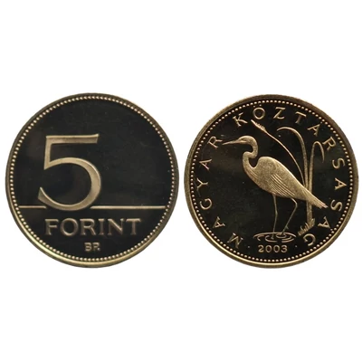 2003 5 forint PP érme - Mindössze 7000 darabos proof kiadás