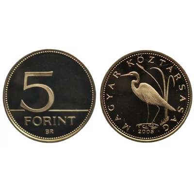 2005 5 forint PP érme - Mindössze 7000 darabos proof kiadás