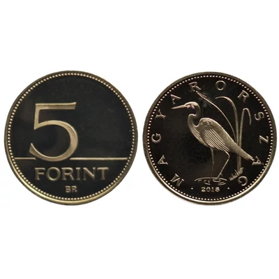 2018 5 forint PP érme - Mindössze 7000 darabos proof kiadás
