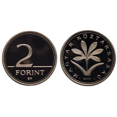 2003 2 forint PP érme - Mindössze 3000 darabos proof kiadás