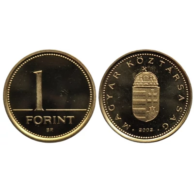 2002 1 forint PP érme - Mindössze 3000 darabos proof kiadás